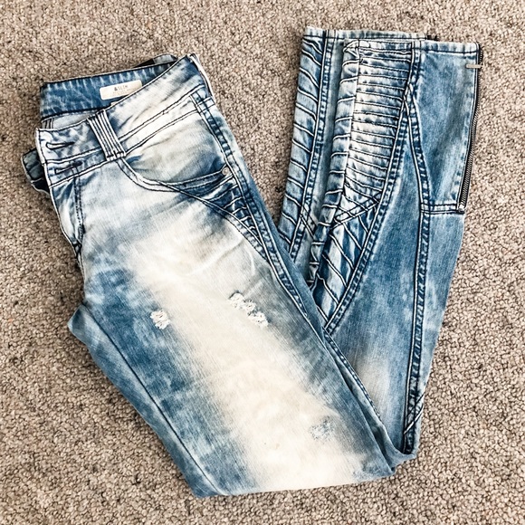 H&M Denim - Slim leg motorcycle jean